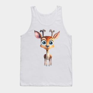 Deer Watercolor Tank Top